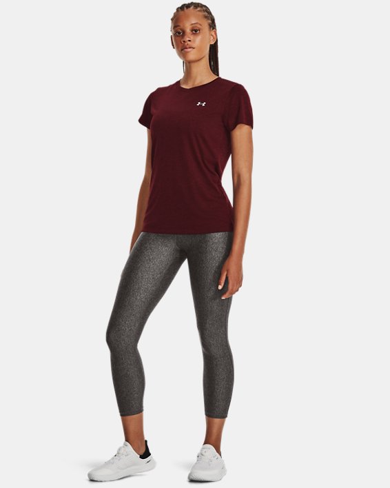 Women's UA Tech™ Twist T-Shirt, Maroon, pdpMainDesktop image number 2